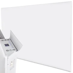 MYLEK Wall Mounted Slimline White Panel Heater 2000w Daily And Weekly Timer, Digital Thermostat