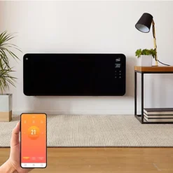 Neo Black Wifi Electric Glass Panel Heater Radiator