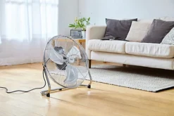 Neo High Velocity Chrome Metal Floor Freestanding Fan - 16 Inch -Diy neo high velocity chrome metal floor freestanding fan 16 inch5056293915212 03c MP