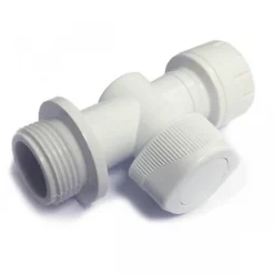 Polypipe PolyPlumb PB5915 Shut Off Valve Hot Cold 15mm X 15mm - 5 Pack
