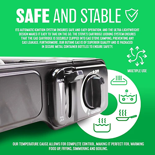 Portable Cooker Stove Camping Hiking Bbq Party Outdoor New 3 Portable Cooker Stove Camping Hiking Bbq Party Outdoor New - Image 3