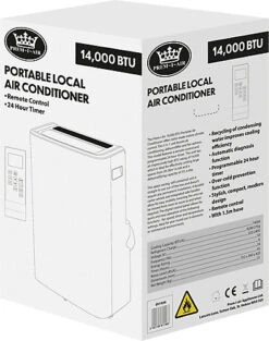 Prem-I-Air 14,000 BTU Portable Local Air Conditioner With Remote Control And Universal Window Fixing Kit And Dust Cover -Diy prem i air 14 000 btu portable local air conditioner with remote control and universal window fixing kit and dust cover5021196811466 03c MP
