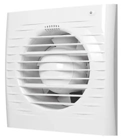 Przybysz Delay Timer 125mm Duct Size White Ventilation Fan Bathroom Air Flow Kitchen Extractor