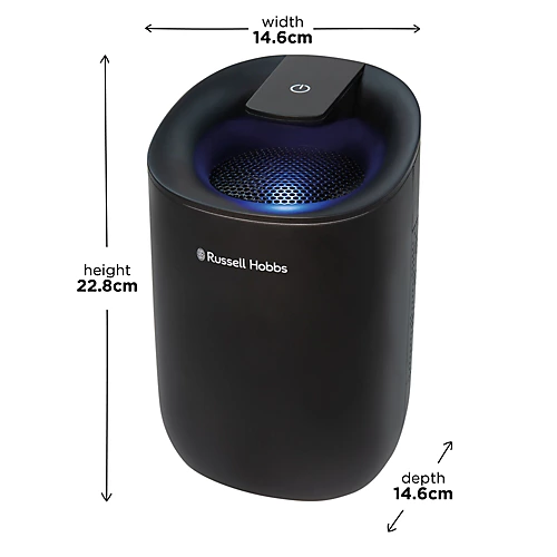 Russell Hobbs Compact Dehumidifier Fresh Air Mini 300ml/day Black RHDH1061B 2 Russell Hobbs Compact Dehumidifier Fresh Air Mini 300ml/day Black RHDH1061B - Image 2