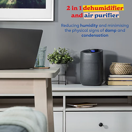 Russell Hobbs Dehumidifier And Air Purifier Fresh Air Pro Compact Ozone Free 750ml/day Grey RHDH1101G 3 Russell Hobbs Dehumidifier And Air Purifier Fresh Air Pro Compact Ozone Free 750ml/day Grey RHDH1101G - Image 3