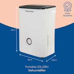Russell Hobbs RHDH2002 20L Dehumidifier -Diy russell hobbs rhdh2002 20l dehumidifier5060440047985 03c MP