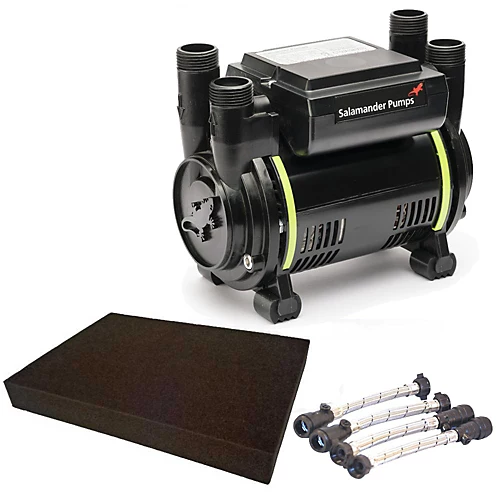 Salamander CT75 Xtra Extra 2.0 Bar Twin Shower Pump+ Hoses + Anti Vibration Matt 1 Salamander CT75 Xtra Extra 2.0 Bar Twin Shower Pump+ Hoses + Anti Vibration Matt
