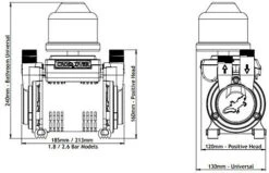 Salamander CT80BU 2.6 Bar Twin Impeller Universal Head Regenerative Shower Pump -Diy salamander ct80bu 2 6 bar twin impeller universal head regenerative shower pump5055070817565 04c MP