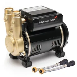 Salamander CTFORCE 30PS 3.0 Bar Brass Single Impeller Shower Pump + Hoses