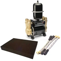 Salamander CTFORCE 30TU 3.0 Bar Brass Twin Impeller Shower Pump Negative & Mat