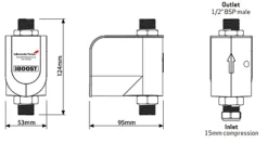 Salamander TAPBOOST Single Outlet Inline Gravity / Mains Fed Pressure Booster -Diy salamander tapboost single outlet inline gravity mains fed pressure booster5055070819163 05c MP