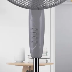 Schallen 16" Electric Oscillating Floor Standing Tall Pedestal Air Cooling Fan In GREY -Diy schallen 16 electric oscillating floor standing tall pedestal air cooling fan in grey5052553179530 04c MP