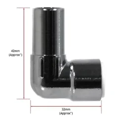 SPARES2GO 15mm X 10mm Pushfit Radiator Valve Chrome Reducing Elbow Stem Compression X 2 -Diy spares2go 15mm x 10mm pushfit radiator valve chrome reducing elbow stem compression x 25057817541108 04c MP