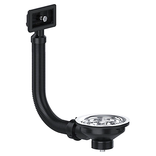 SPARES2GO Sink Strainer Basket Square Overflow Waste Drain Plug Chrome Plated Stainless Steel Kitchen Bathroom (40mm, 1 1/2") 1 SPARES2GO Sink Strainer Basket Square Overflow Waste Drain Plug Chrome Plated Stainless Steel Kitchen Bathroom (40mm, 1 1/2")