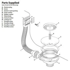 SPARES2GO Sink Strainer Basket Square Overflow Waste Drain Plug Chrome Plated Stainless Steel Kitchen Bathroom (40mm, 1 1/2") 6 SPARES2GO Sink Strainer Basket Square Overflow Waste Drain Plug Chrome Plated Stainless Steel Kitchen Bathroom (40mm, 1 1/2") -Diy spares2go sink strainer basket square overflow waste drain plug chrome plated stainless steel kitchen bathroom 40mm 1 1 2 5057817536685 03c MP