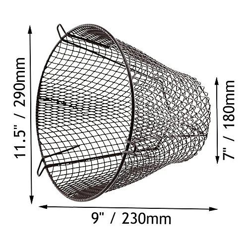 SPARES2GO Universal K6 Plastic Coated Terminal Guard Round Boiler Flue Cage (11.5'' / 290mm) Brown 4 SPARES2GO Universal K6 Plastic Coated Terminal Guard Round Boiler Flue Cage (11.5'' / 290mm) Brown - Image 4