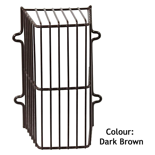 SPARES2GO Universal Plastic Coated Overflow Guard Boiler Relief Outlet Cage (Brown) 3 SPARES2GO Universal Plastic Coated Overflow Guard Boiler Relief Outlet Cage (Brown) - Image 3