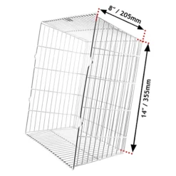 SPARES2GO Universal Zinc Coated Terminal Guard Square Boiler Flue Cage (14'' X 14'' X 8'') 6 SPARES2GO Universal Zinc Coated Terminal Guard Square Boiler Flue Cage (14'' X 14'' X 8'') -Diy spares2go universal zinc coated terminal guard square boiler flue cage 14 x 14 x 8 5056026731423 03c MP