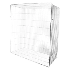SPARES2GO Universal Zinc Coated Terminal Guard Square Boiler Flue Cage (22'' X 22'' X 8'')