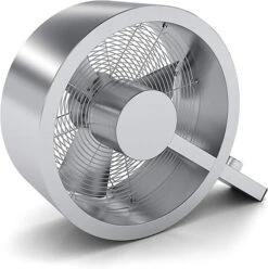 Stadler Form Q, DESIGNER FAN Manufactured From Aluminium/stainless Steel With 3 Power Levels, 40 Watts, Silver