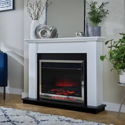 Suncrest Antigua White Electric Fire Suite -Diy suncrest antigua white electric fire suite5060534980419 01i bq