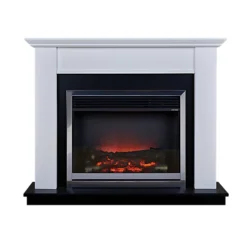 Suncrest Antigua White Electric Fire Suite
