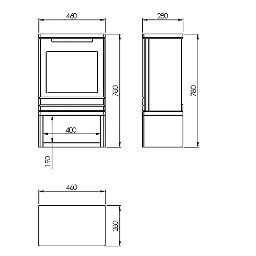 Suncrest Matfen Modern 2000W Matt Black Cast Iron Effect Electric Stove 3 Suncrest Matfen Modern 2000W Matt Black Cast Iron Effect Electric Stove - Image 3