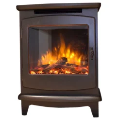 Suncrest Mitford Classic 2000W Matt Black Cast Iron Effect Electric Stove