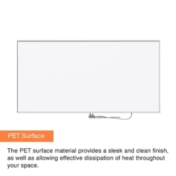 SUNHEAT Mirrorstone 0.7KW- Wall Mounted Far Infrared Panel Heater - Energy Efficient -Diy sunheat mirrorstone 0 7kw wall mounted far infrared panel heater energy efficient5059364075723 03c MP