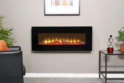 Sureflame WM-9331 Electric Wall Mounted Fire With Remote In Black, 42 Inch