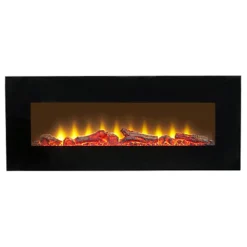 Sureflame WM-9331 Electric Wall Mounted Fire With Remote In Black, 42 Inch -Diy sureflame wm 9331 electric wall mounted fire with remote in black 42 inch5056126236125 04c MP
