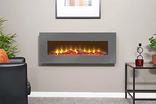 Sureflame WM-9505 Electric Wall Mounted Fire With Remote In Grey, 42 Inch 1 Sureflame WM-9505 Electric Wall Mounted Fire With Remote In Grey, 42 Inch