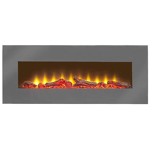 Sureflame WM-9505 Electric Wall Mounted Fire With Remote In Grey, 42 Inch 4 Sureflame WM-9505 Electric Wall Mounted Fire With Remote In Grey, 42 Inch - Image 4