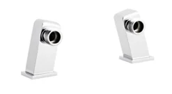 Tap Accessories Square Minimalist Inlet Legs, Pair - Chrome - Balterley