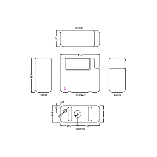 Universal Water Saving Dual Flush Bottom Inlet Concealed Cistern & Round Push Button - Chrome - Balterley 2 Universal Water Saving Dual Flush Bottom Inlet Concealed Cistern & Round Push Button - Chrome - Balterley - Image 2
