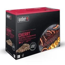 Weber All-natural Hardwood Cherry Wood Pellets, 8kg