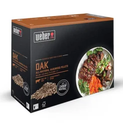 Weber All-natural Hardwood Oak Wood Pellets, 8kg