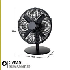 Zanussi ZNMDF1201MB Zanussi 12" Metal Desk Fan - Matt Black -Diy zanussi znmdf1201mb zanussi 12 metal desk fan matt black5056233805900 03c MP