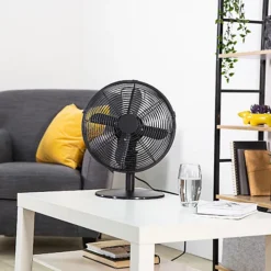 Zanussi ZNMDF1201MB Zanussi 12" Metal Desk Fan - Matt Black -Diy zanussi znmdf1201mb zanussi 12 metal desk fan matt black5056233805900 04c MP